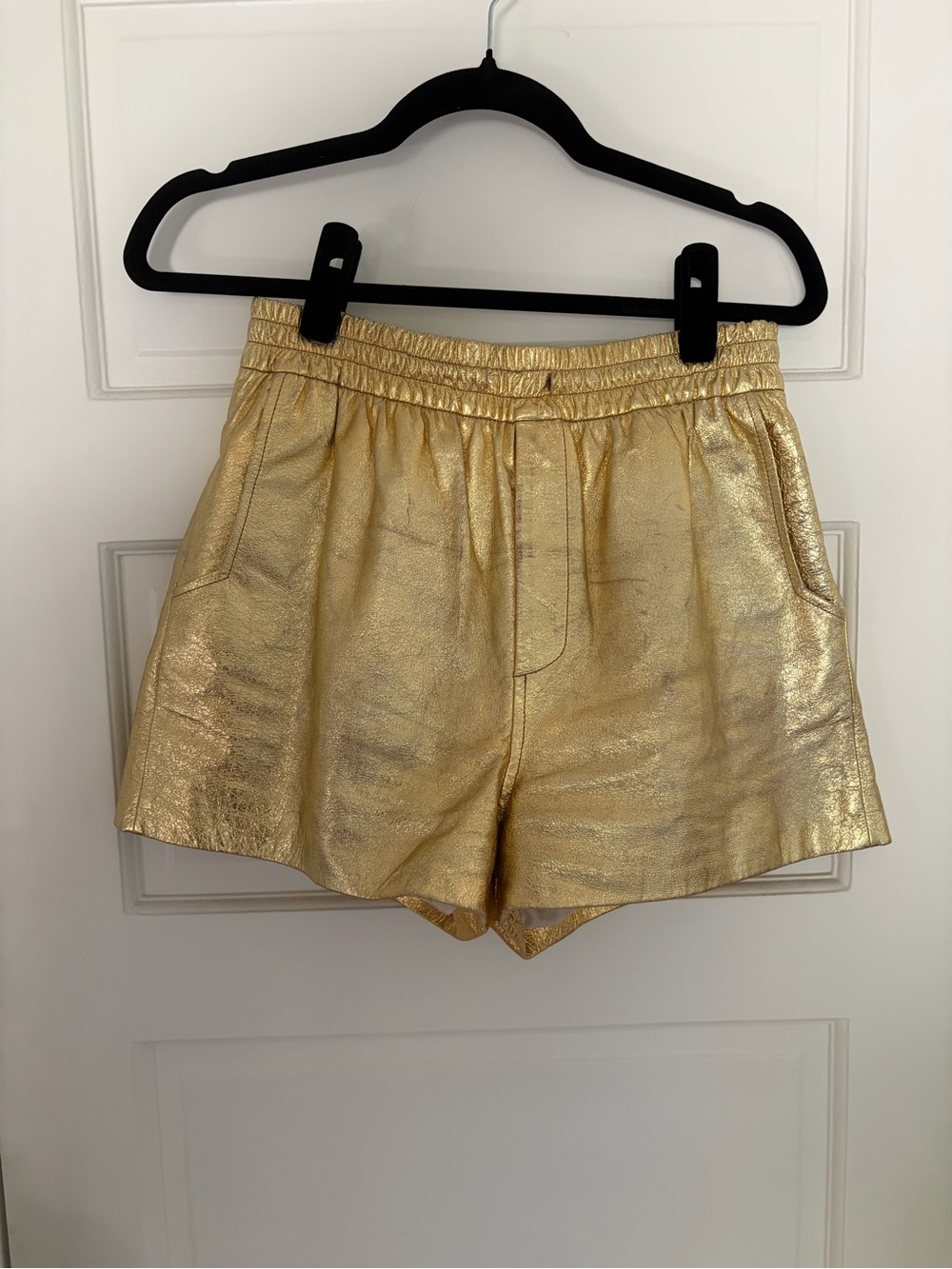 Gold Metallic Women’s Shorts